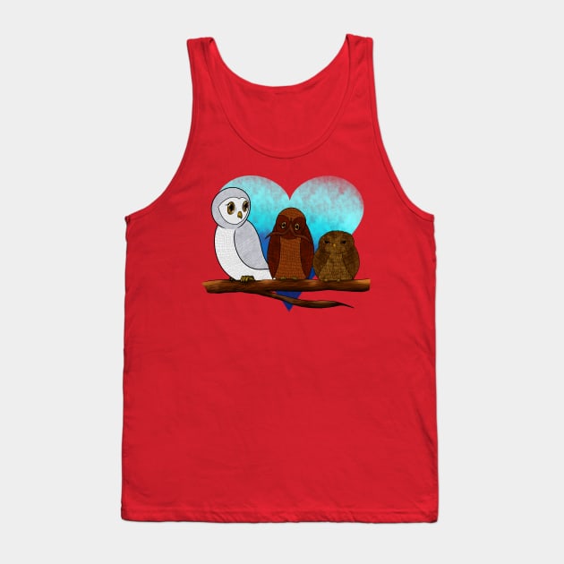 Little Owl Trios Tank Top by ForsakenSky